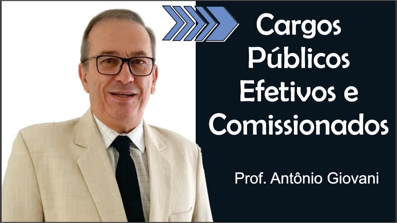 Cargos Públicos Efetivos e Comissionados.  Prof. Antônio Giovani