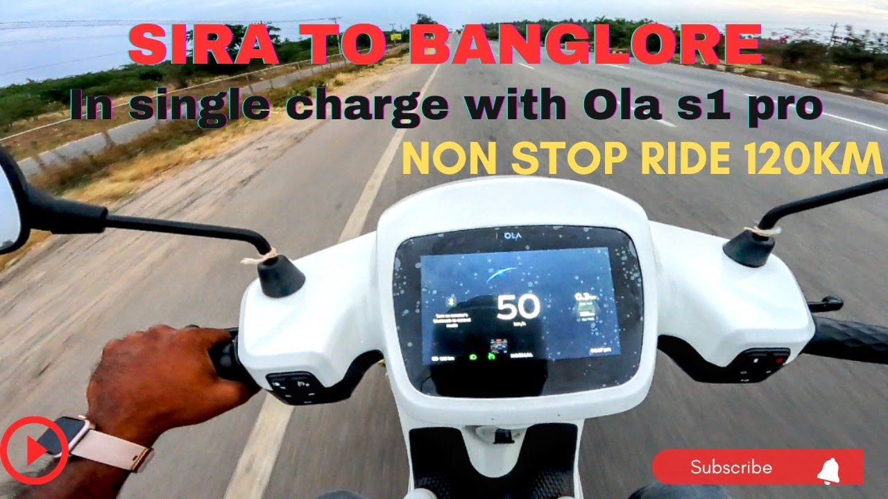Can we reach 150KM in Ola s1pro with single charge|| #range test ola s1 pro real range test||inಕನ್ನಡ