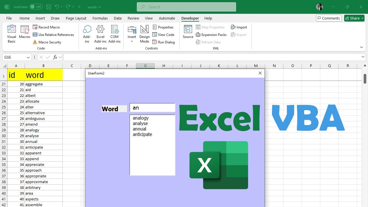 Excel VBA AutoComplete TextBox 🔥 Make Your Forms Like Modern Apps