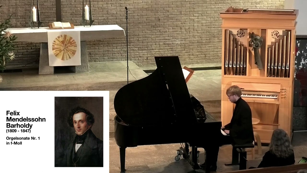 Felix Mendelssohn-Bartholdy (1809 - 1847): Orgelsonate Nr. 1, f-moll
