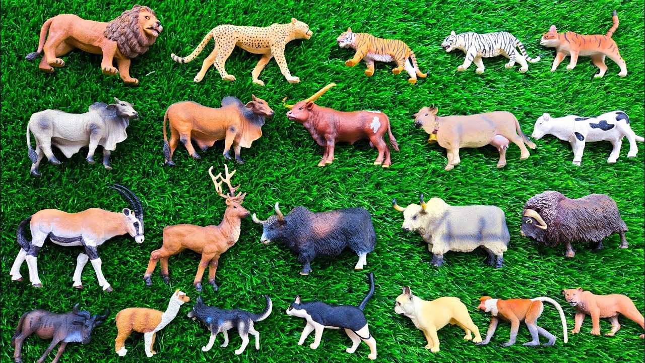 Long Slide Game with Cow Elephant Gorilla Hippopotamus Tiger 3d Animal Game Funny 3d Animals