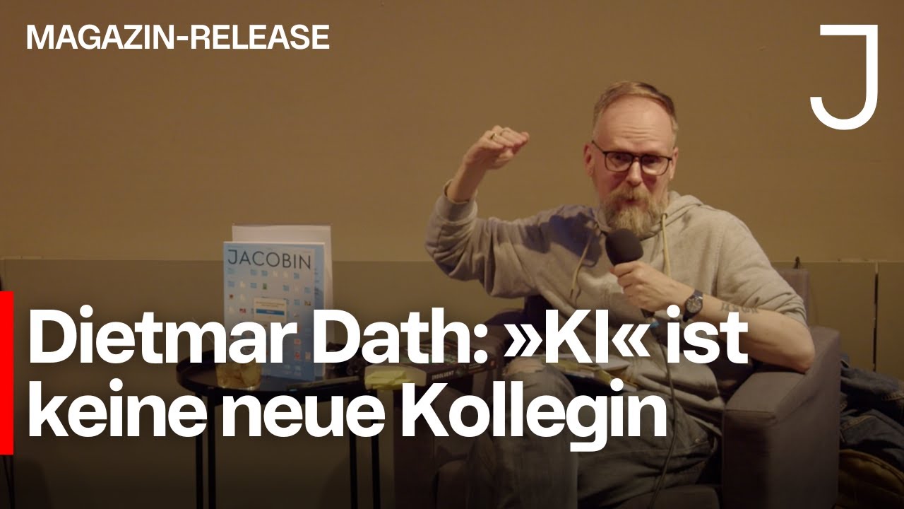 Wer &raquo;die KI&laquo; sagt, ist schon reingefallen | Magazin-Release mit Dietmar Dath