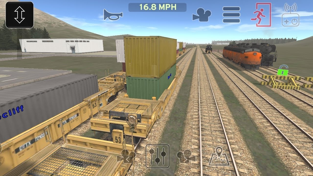 Container Train  Shunting Activity in Central Railway station in Train and Rail yard simulator Game 