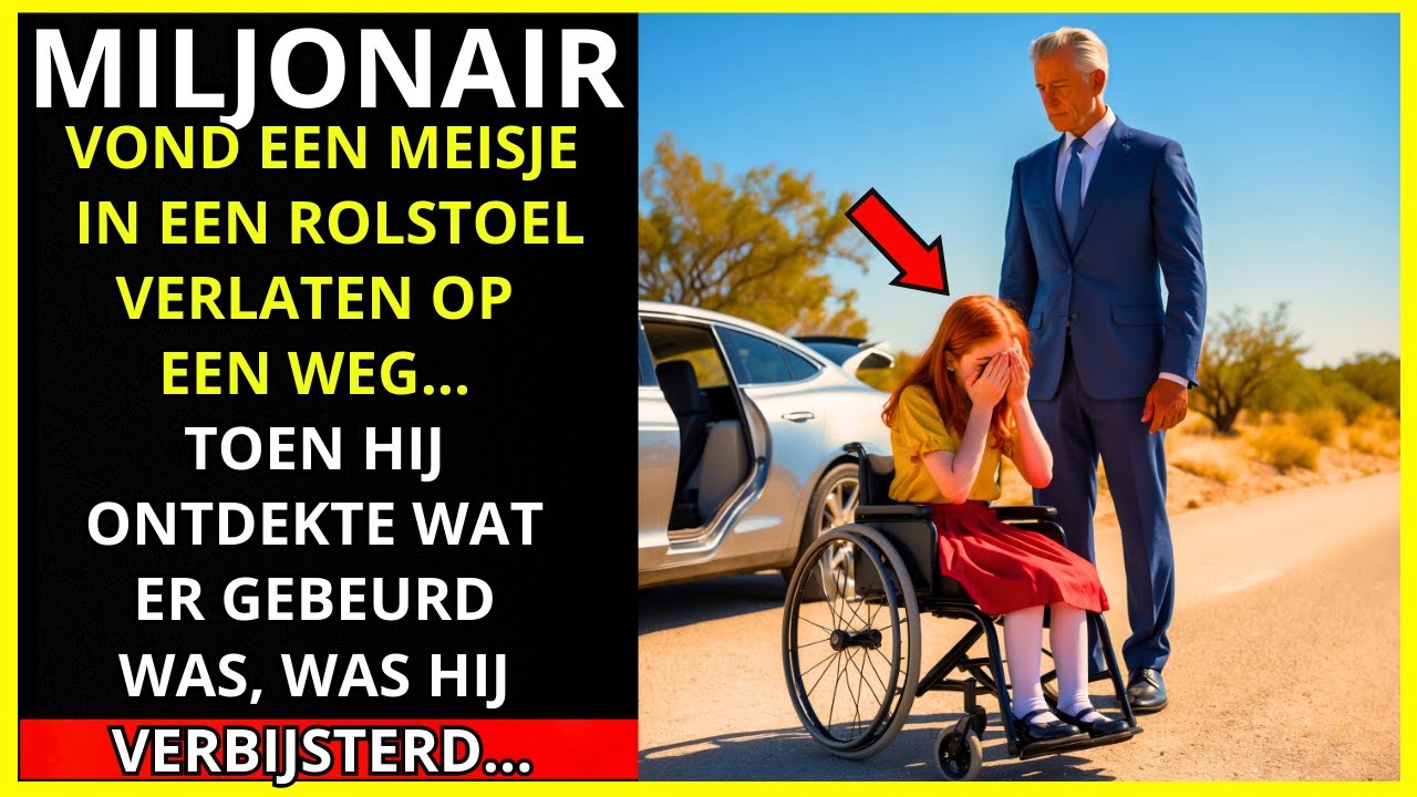 EEN MILJONAIR VOND EEN KLEIN MEISJE IN EEN ROLSTOEL ACHTERGELATEN OP DE WEG EN NAM HAAR MEE NAAR...