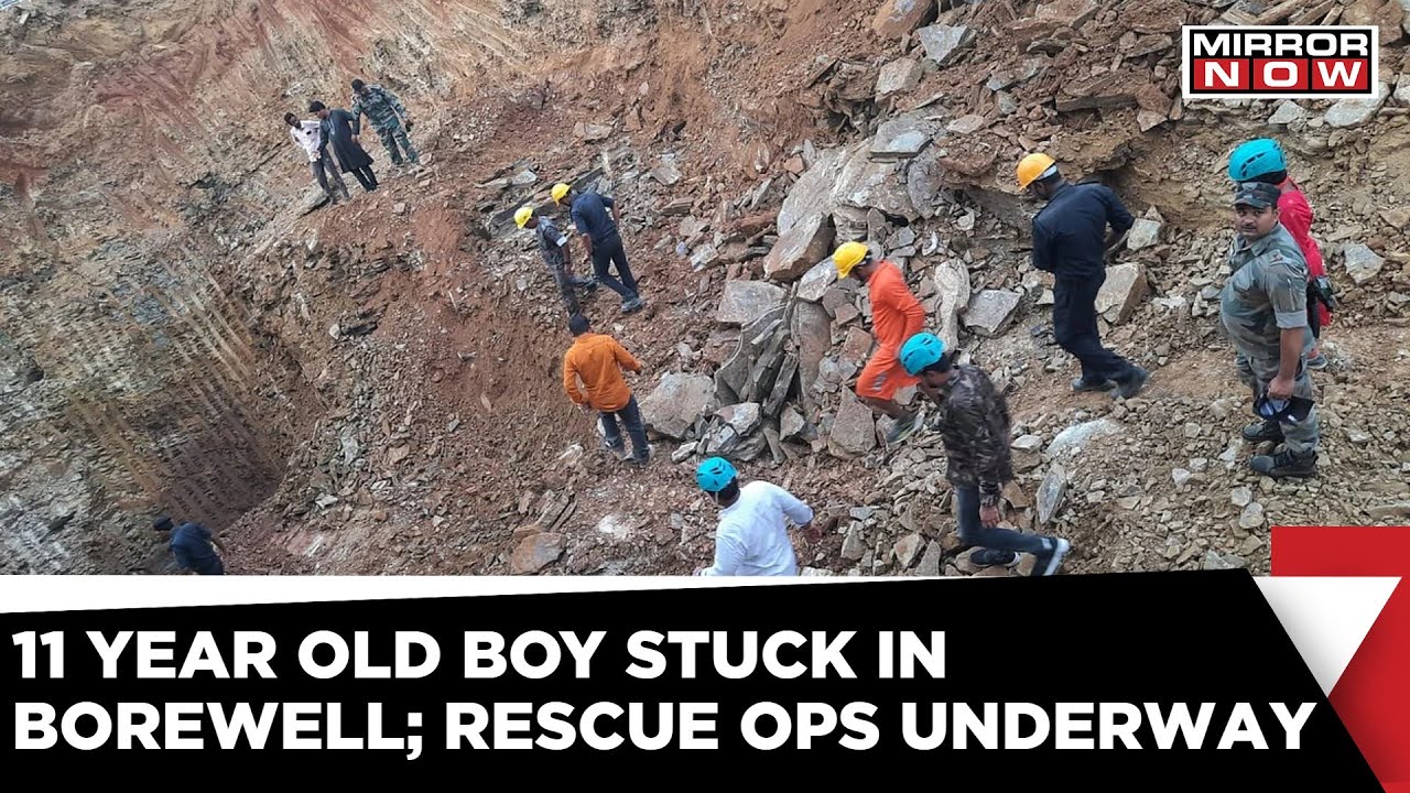 11 Year Old Boy Trapped In Borewell; Robot Being Used For Rescue | Latest News