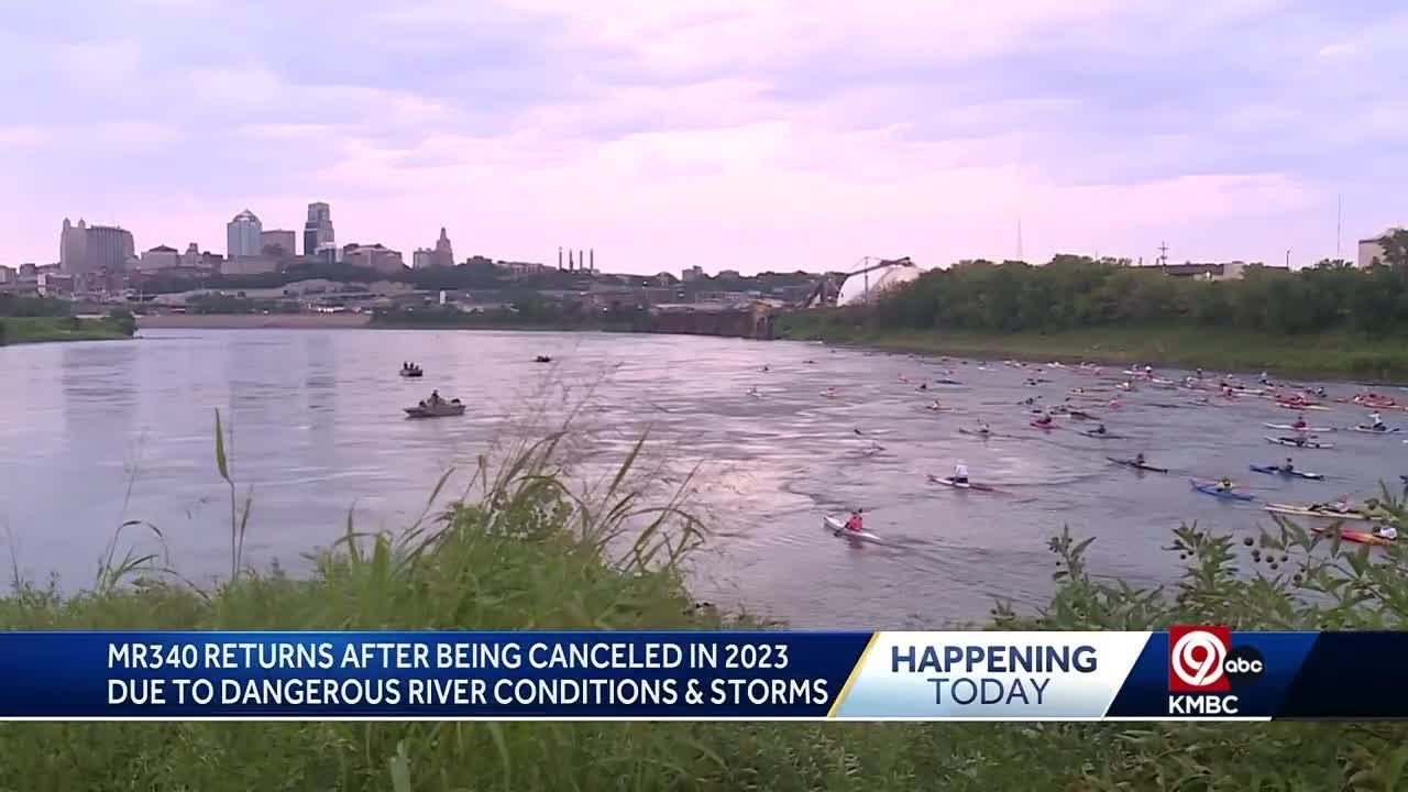 700 paddlers take to the Missouri River to race 340 miles across the state