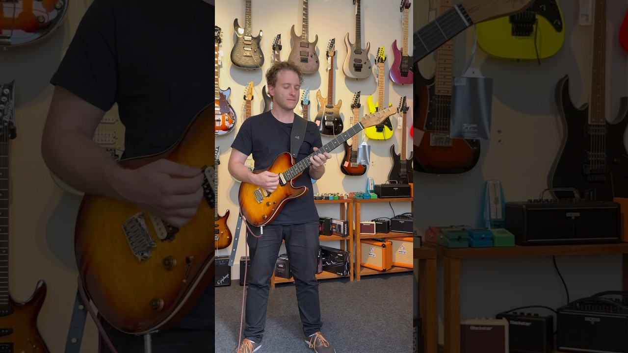 Guitarra Tagima Grace 700 Honey Burst Cacau Santos Signature + Combo Boss Katana 50 #shorts