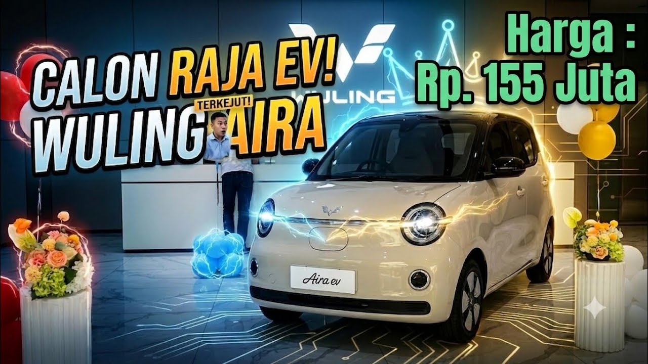 Promo GIIAS 2026 Wuling. AIRA Hanya 155 Juta. Bunga 0%. Cicilan Ringan, Promo Wuling 2026.