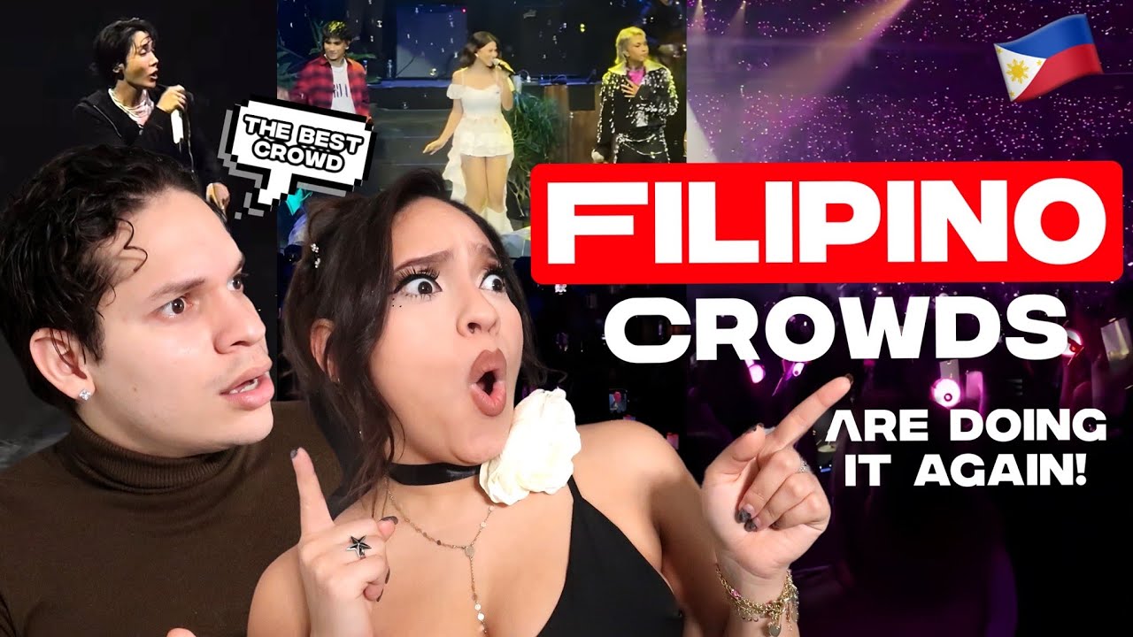 The ONLY Country in the World where the Crowd will SING FOR YOU! Latinos react to Filipino Crowds