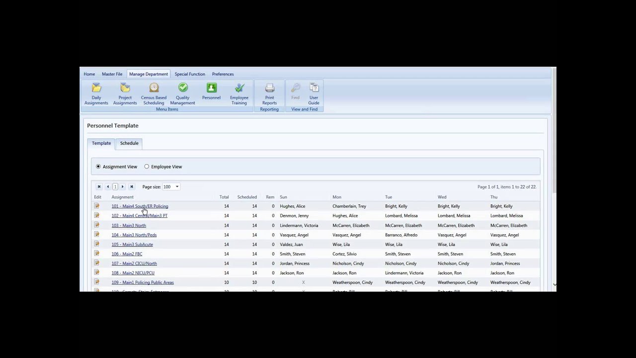 How to Create a Master Schedule or Template HD