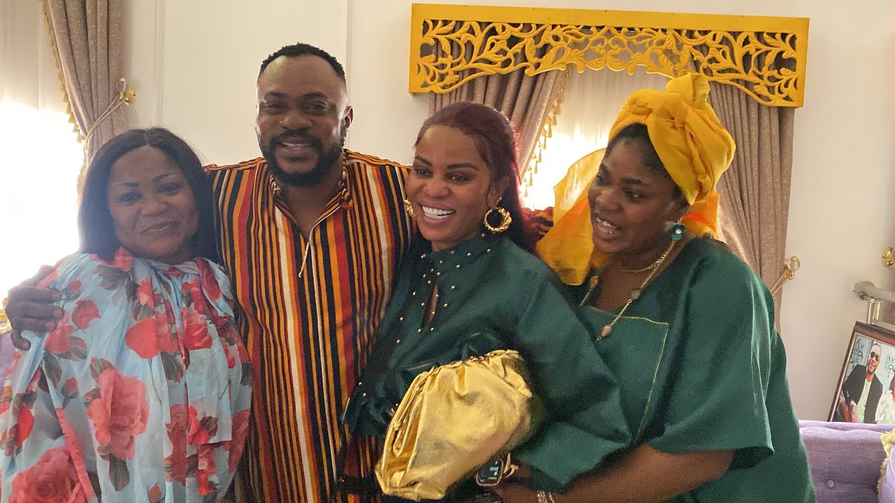 ARRIVAL OF ACTRESS ENIOLA AJAO TO ODUNLADE ADEKOLA’S HOUSE FOR HIS BIRTHDAY CELEBRATION