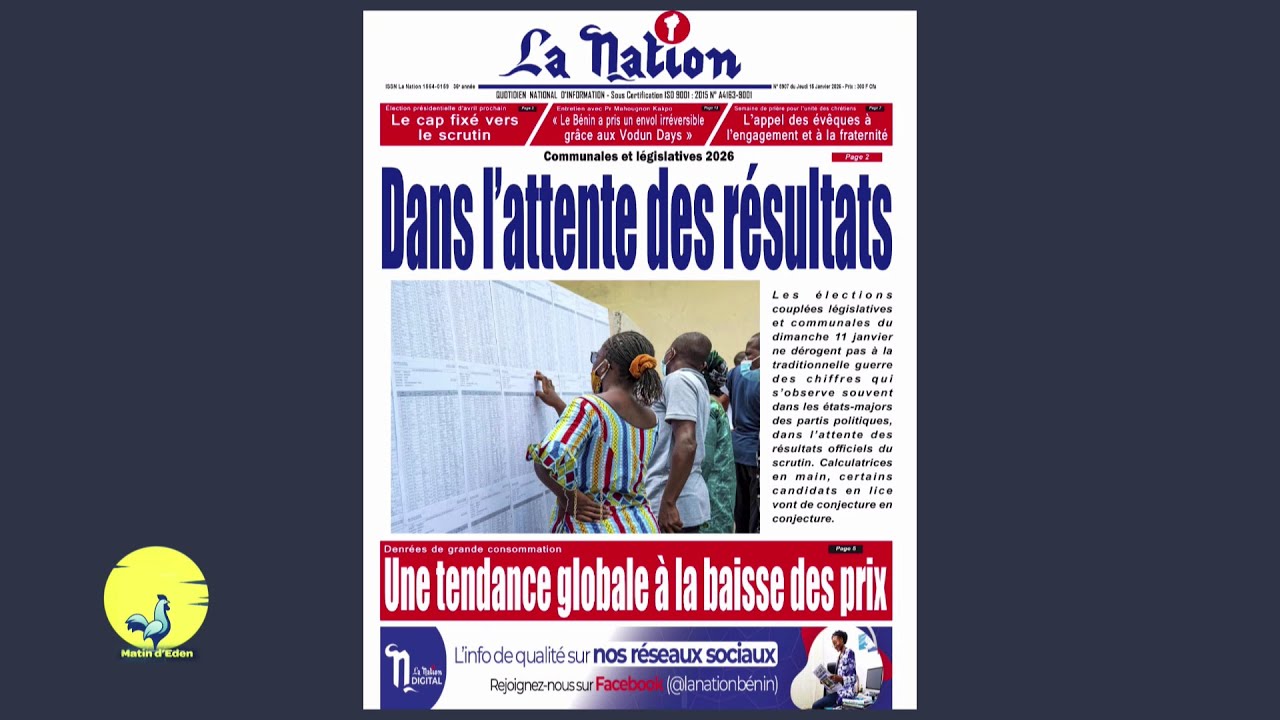 Analyse du 15 Janvier 2026 sur Matin d'Eden