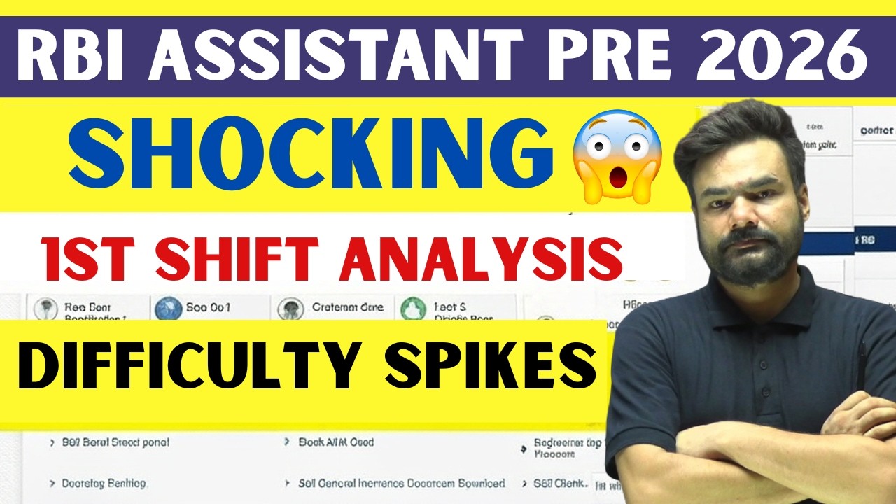 RBI Assistant Analysis 2026 | RBI Assistant Exam Analysis | RBI Assistant 1st Shift Analysis