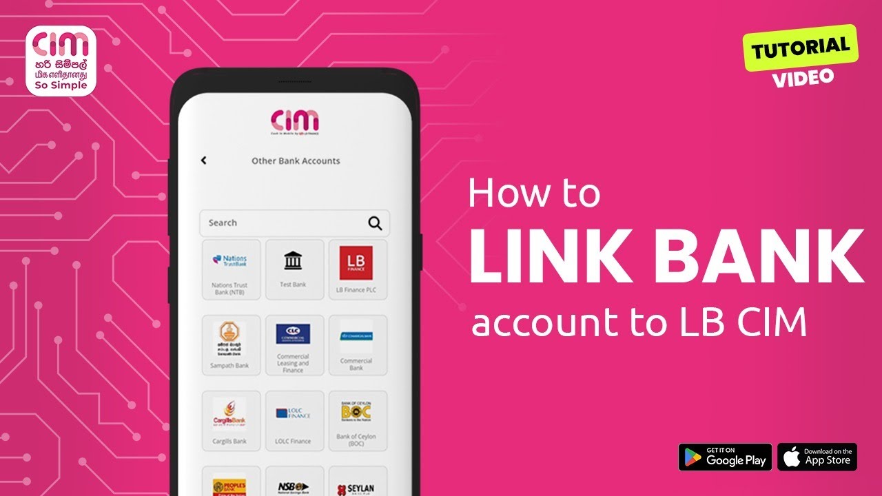 Comment lier votre compte bancaire &agrave; LB CIM