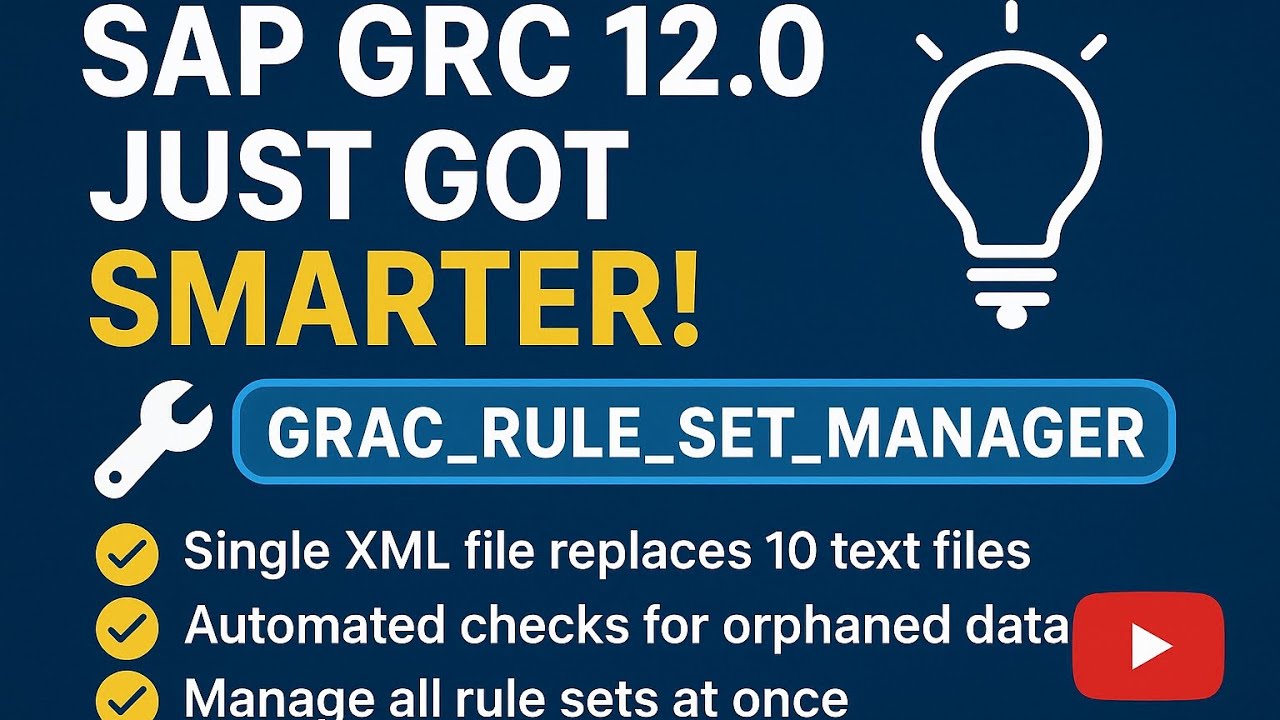 SAP Access Control Just Got Smarter | Manage Rule Sets Easily with GRAC_RULE_SET_MANAGER 💡