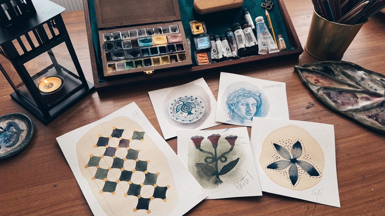 Coffee, Wine and Creativity I Watercolors, Sketches