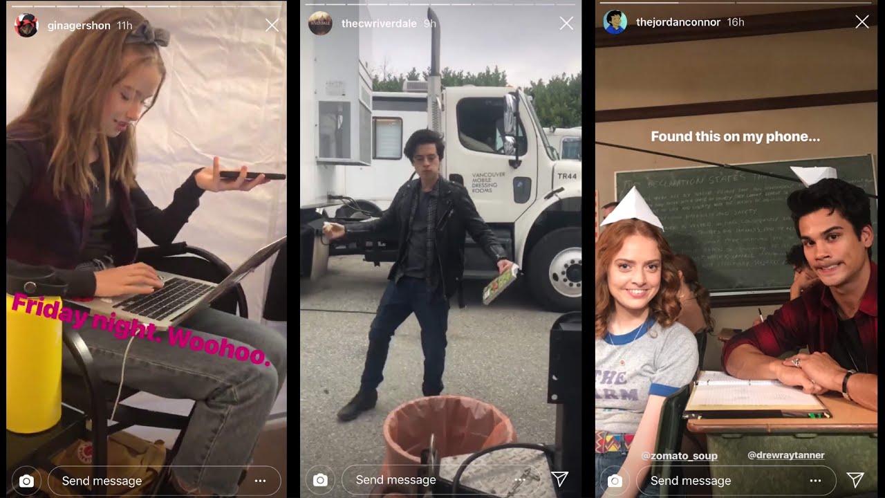 Riverdale Cast Instagram Stories Compilation (With Sound)