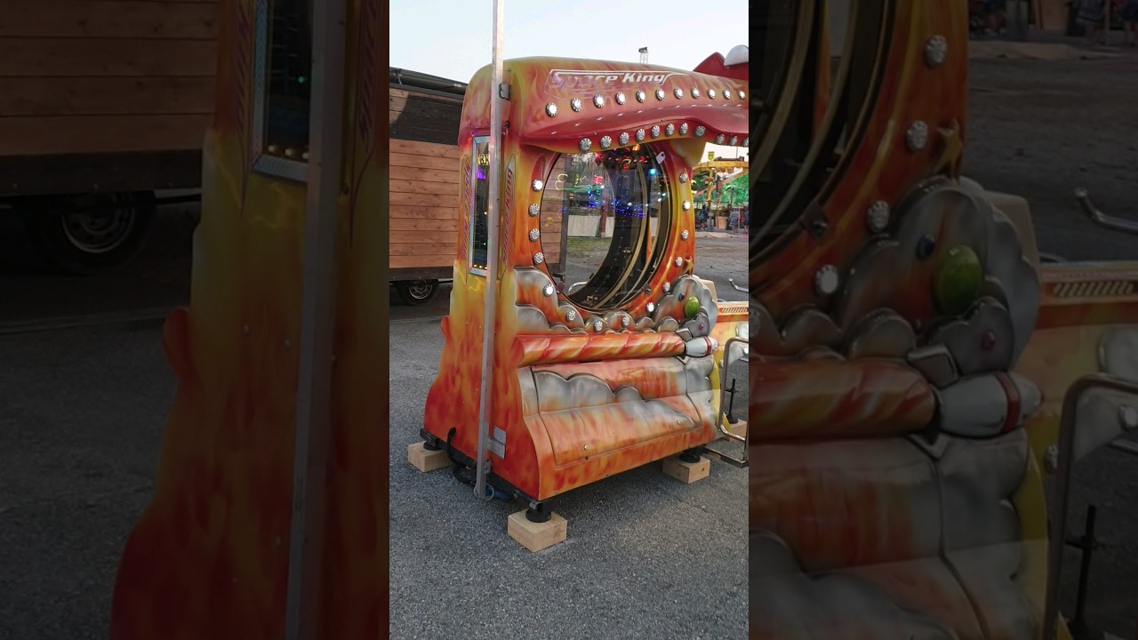 Komisches Fahrgesch&auml;ft Luna Park Adriatico Italien #trending #kirmes #attraction #action #2023 #new
