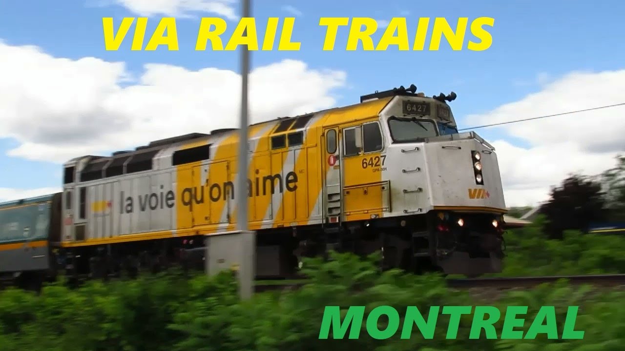 MAY - JUNE 2022 VIA RAIL TRAINS IN MONTREAL QUEBEC CANADA