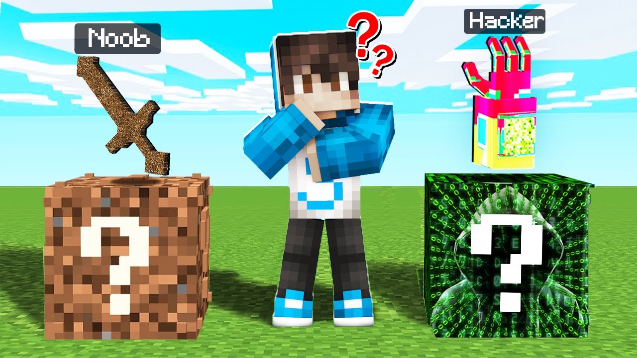 ¡LUCKY BLOCK NOOB VS LUCKY BLOCK HACKER! 😱⚔️ DESAFIO DE LUCKY BLOCKS EN MINECRAFT MIKECRACK