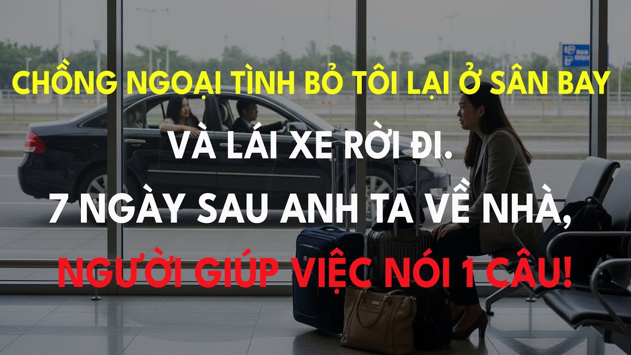 Chồng Ngoại Tình Bỏ Tôi Lại Ở Sân Bay Và Lái Xe Rời Đi. 7 Ngày Sau Anh Ta Về Nhà, Người Giúp Việc Nó