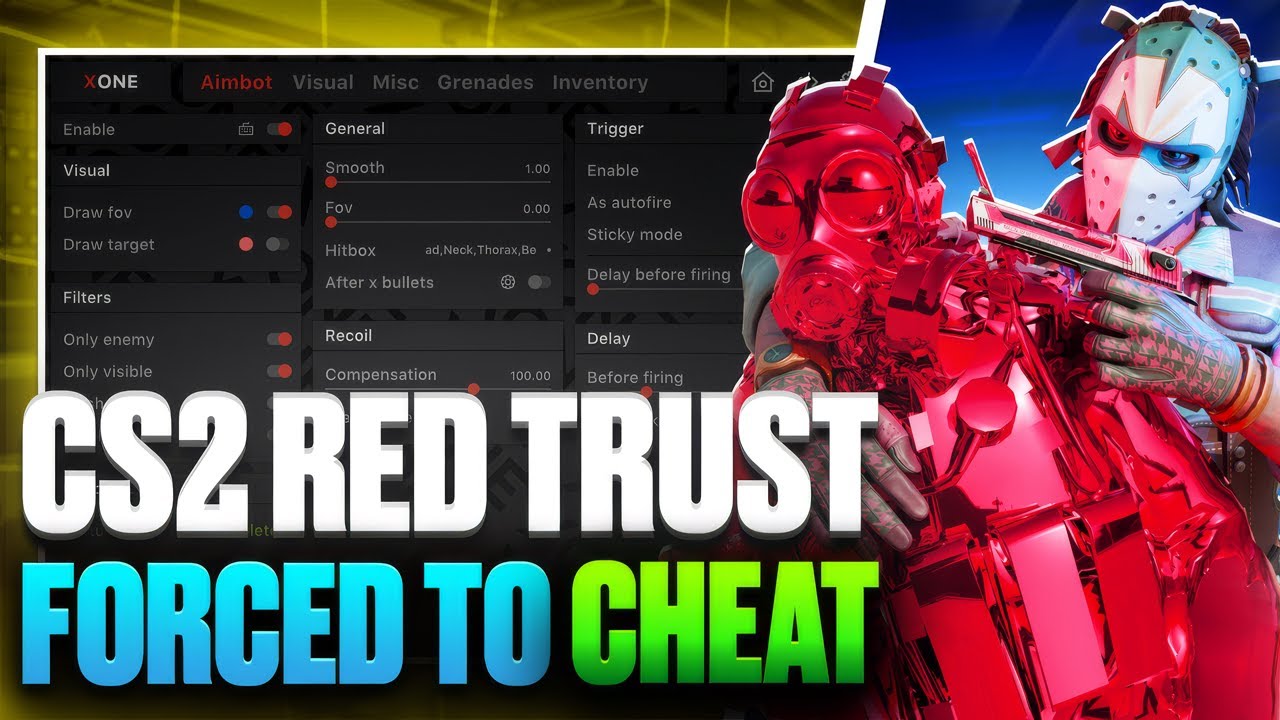 Принуждение к откровенному мошенничеству в CS2 Red Trust Factor... (Чит в Xone CS2)