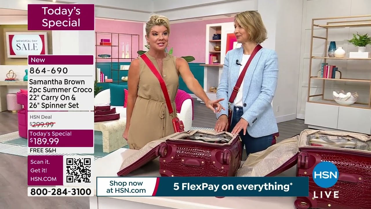 HSN | Samantha Brown Luggage Collection 13th Anniversary 05.25.2024 - 12 PM