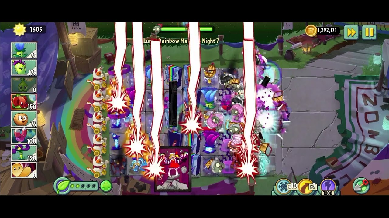 PvZ2 Reflourished | Lunar Rainbow Market | Level 6-10