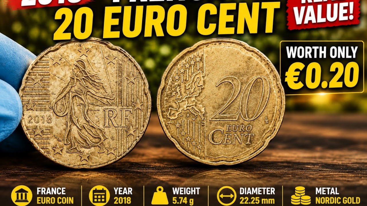 🚨 2018 Spain 20 Euro Cent Coin Worth Big Money? Rare Errors & Value Guide!