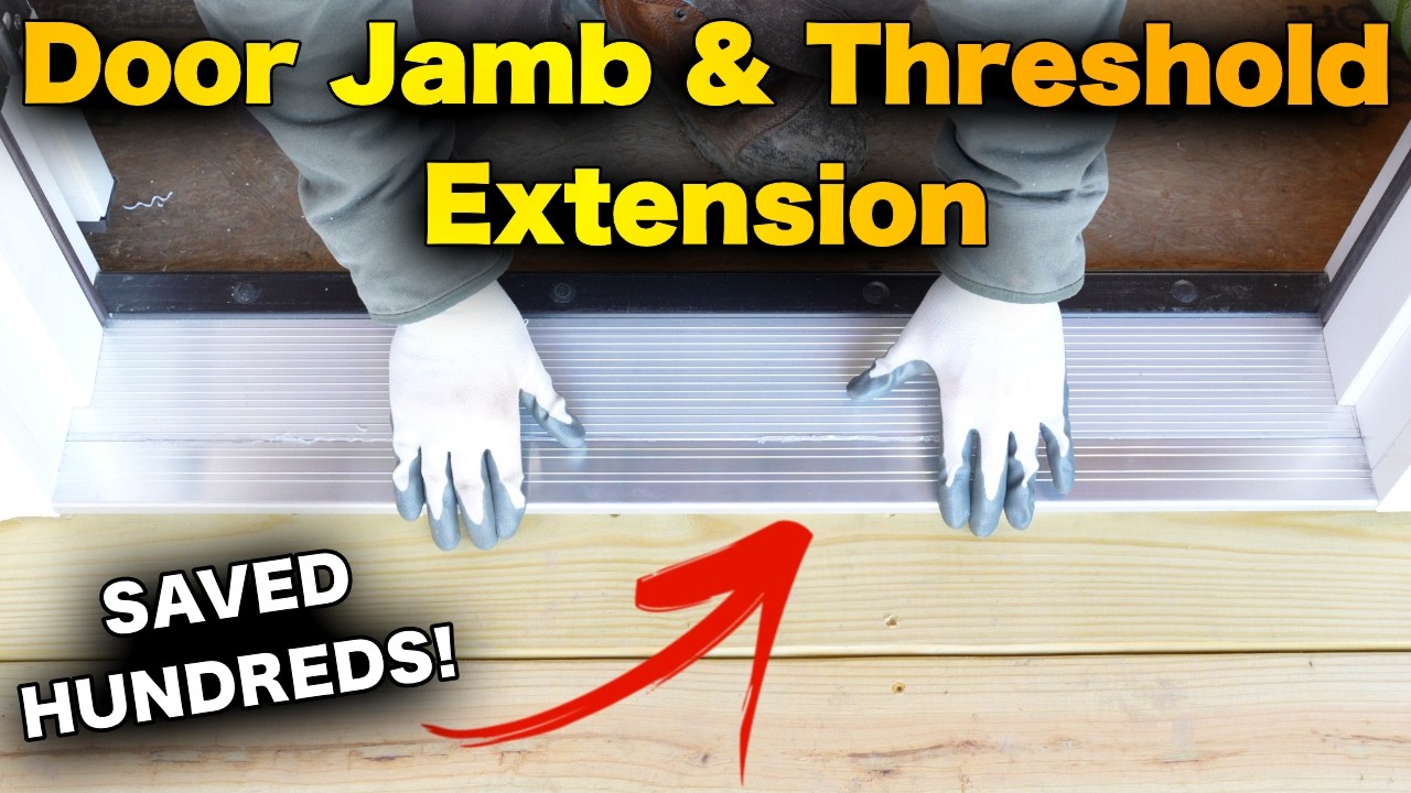 Exterior Door Jamb Extension and Threshold Installation | HOW I SAVED HUNDREDS!