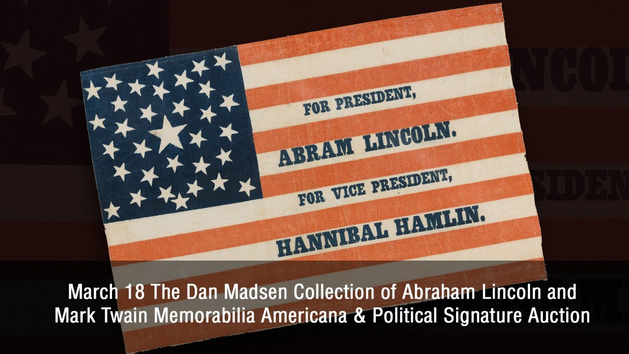The Dan Madsen Collection of Abraham Lincoln & Mark Twain Memorabilia 6335