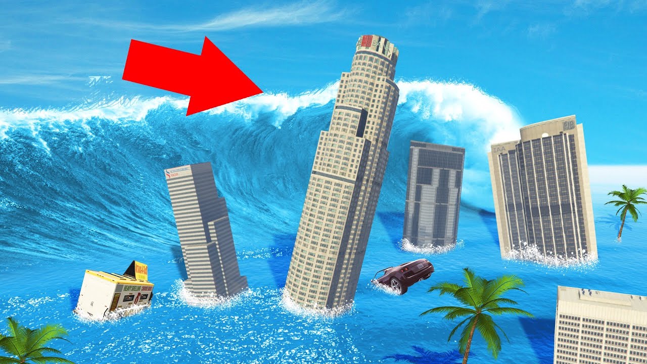 ВЫЖИВИТЕ ЦУНАМИ В GTA 5! (Модификации)