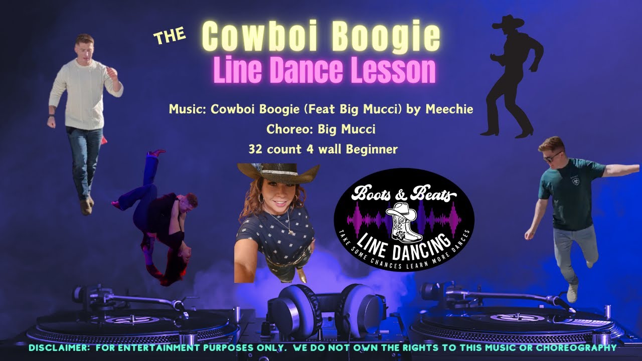 Cowboi Boogie Line Dance Lesson.