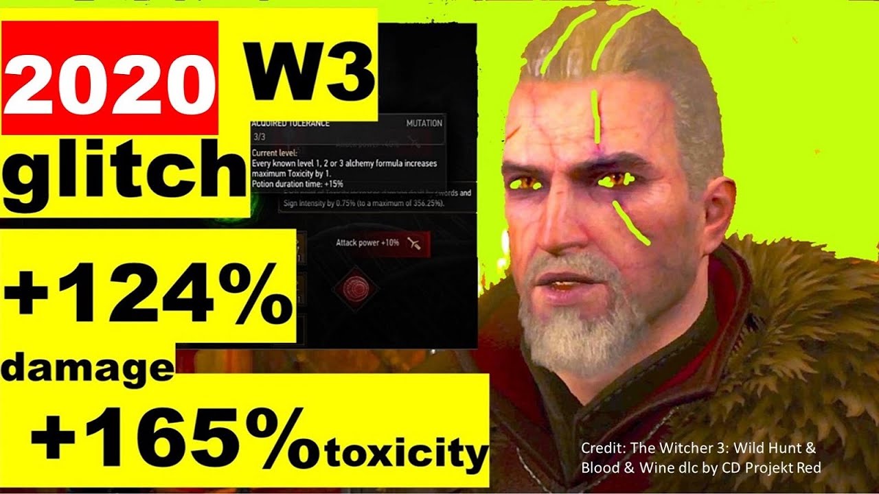 Witcher 3 Glitch BOOSTS power by 124% and Toxicity by 165% #witcher3 #thewitcher
