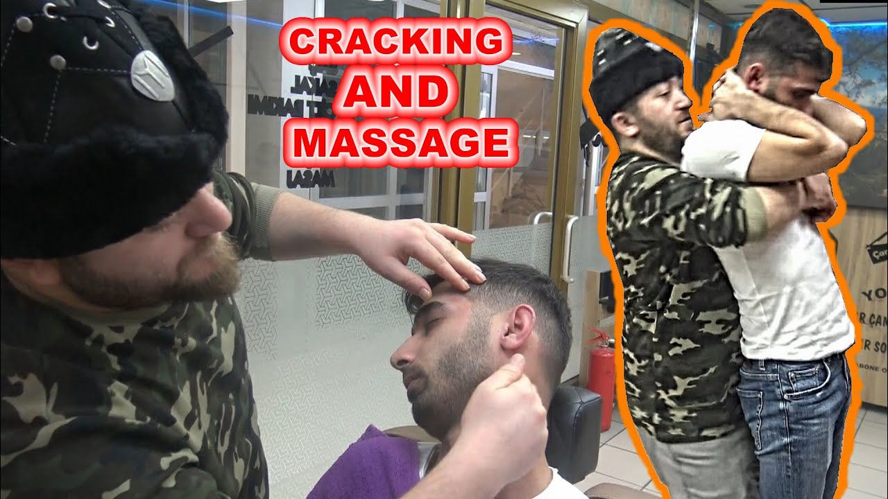 ASMR TURKISH BARBER SCALP MASSAGE = NECK CRACK =head, back, ax, ear, face, neck, foot, sleep massage