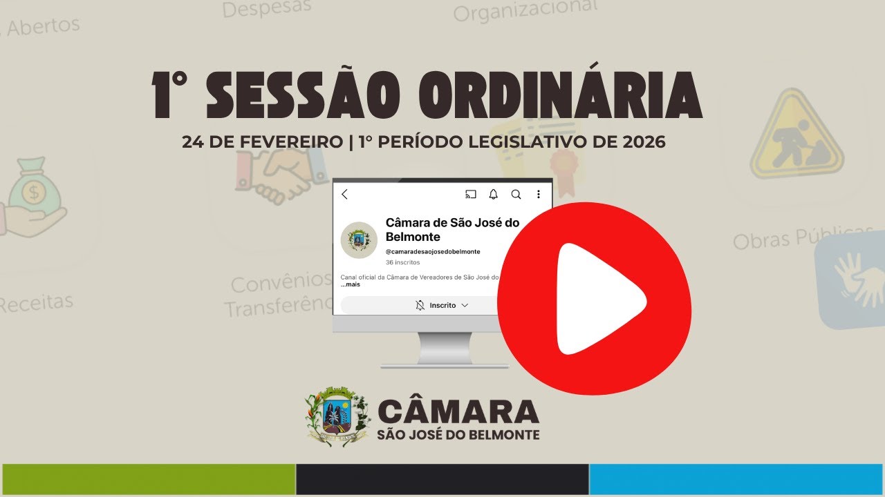 Câmara de São José do Belmonte está ao vivo!