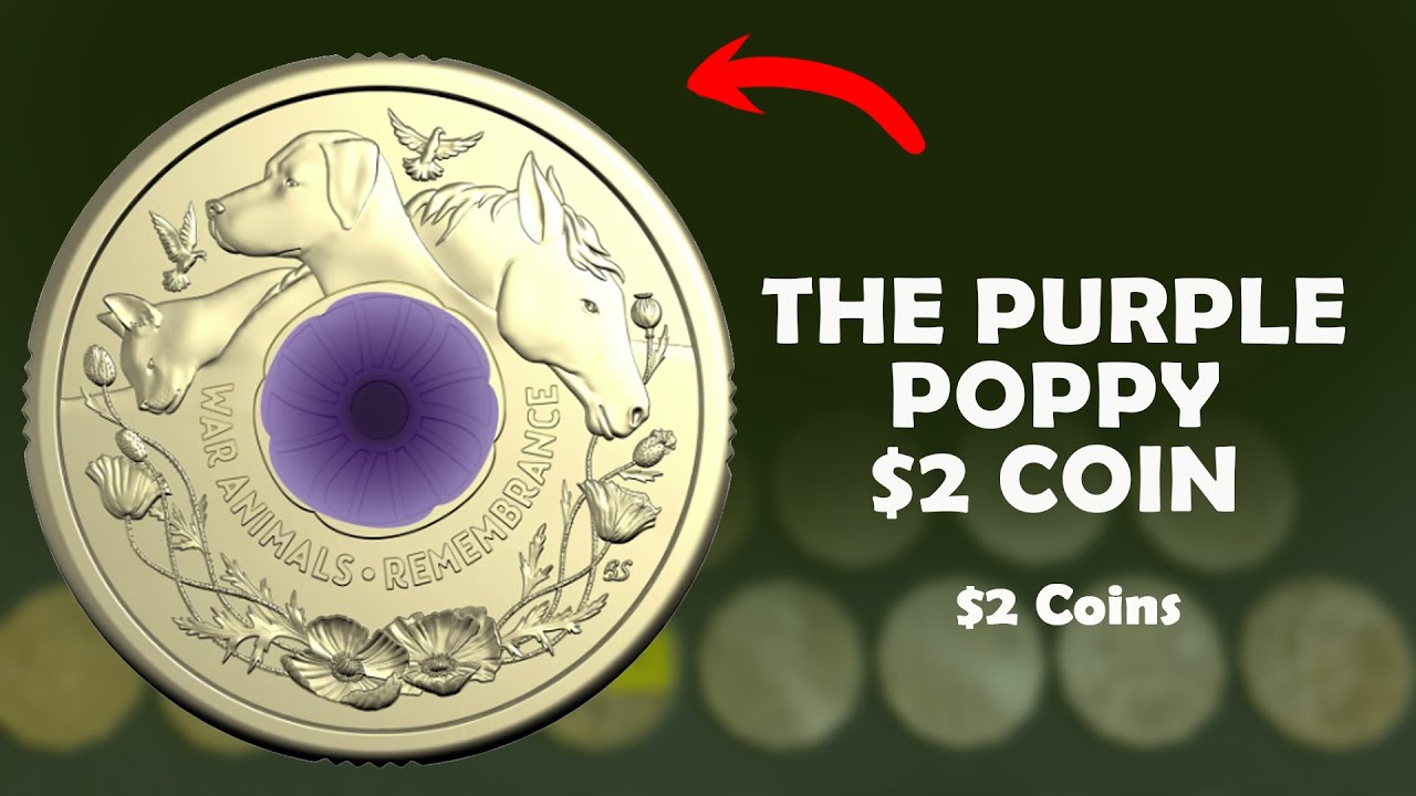 THE PURPLE POPPY $2 COIN ($2 Coins)