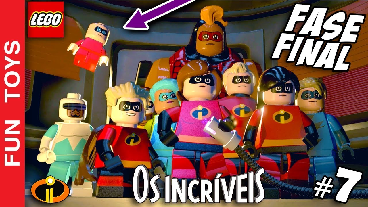 🔴 LEGO OS INCRÍVEIS #7 - FASE FINAL da campanha do Filme 2 - Gameplay em Português - PT-BR