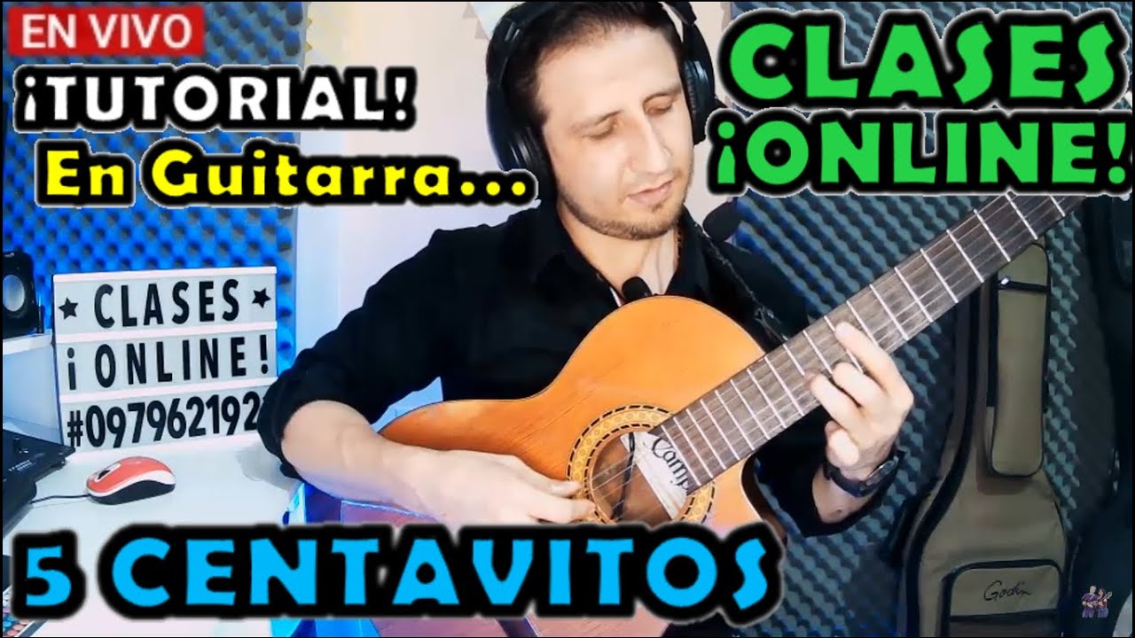 🛑Tutorial | 5 CENTAVITOS | En Guitarra CON INTRO | Julio Jaramillo | BOLERO