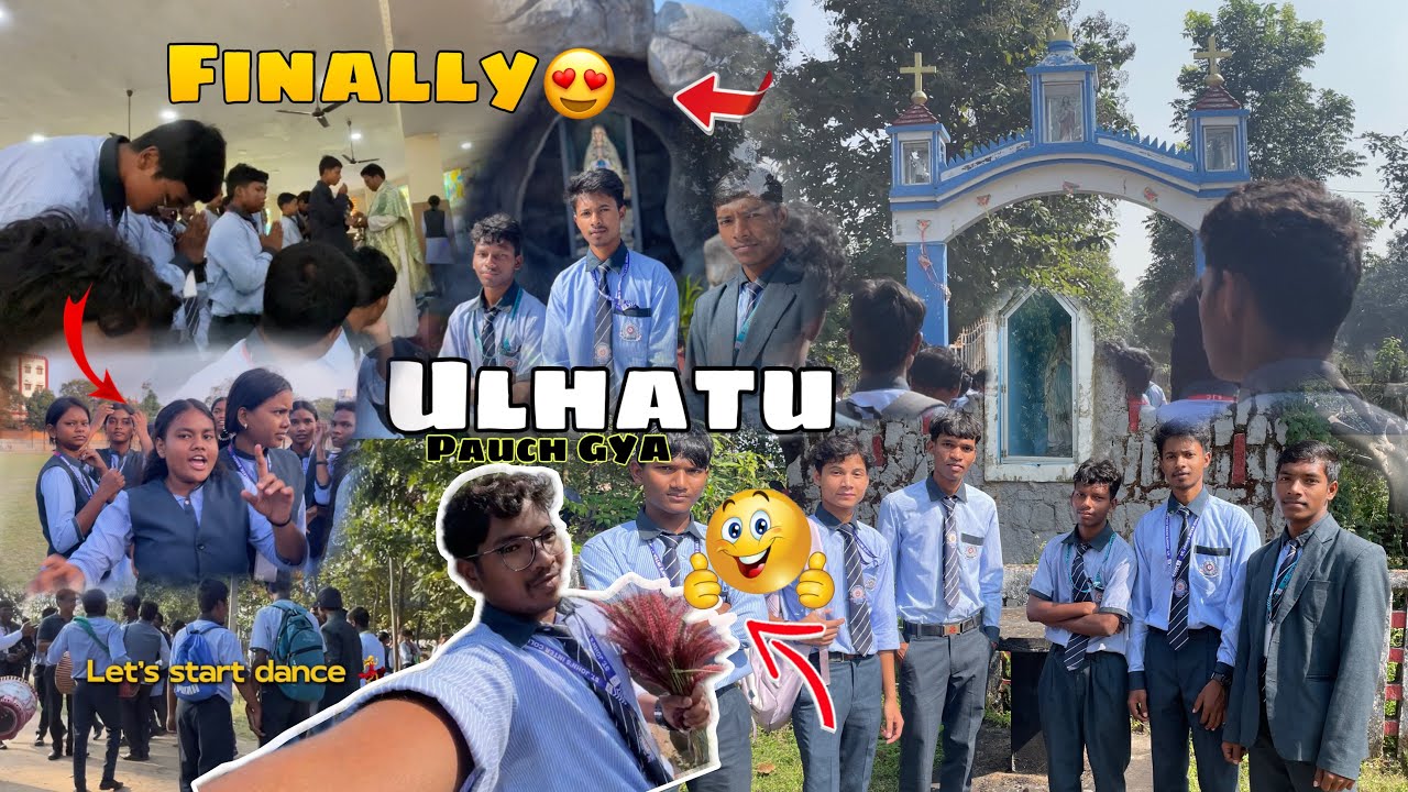  ✝️st.John’s inter college 🏫ranchi ll finally😍mesa ke liya ulhatu pauch GYA ll😱 full enjoy☺️dance ✝️