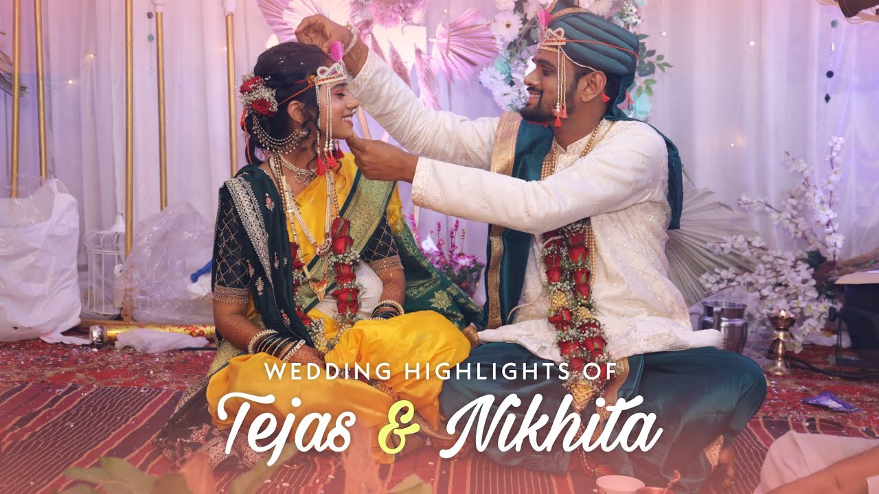 Love Story of TEJAS & NIKHITA | Marathi Wedding Highlights | Marathi Wedding Cinematic Film