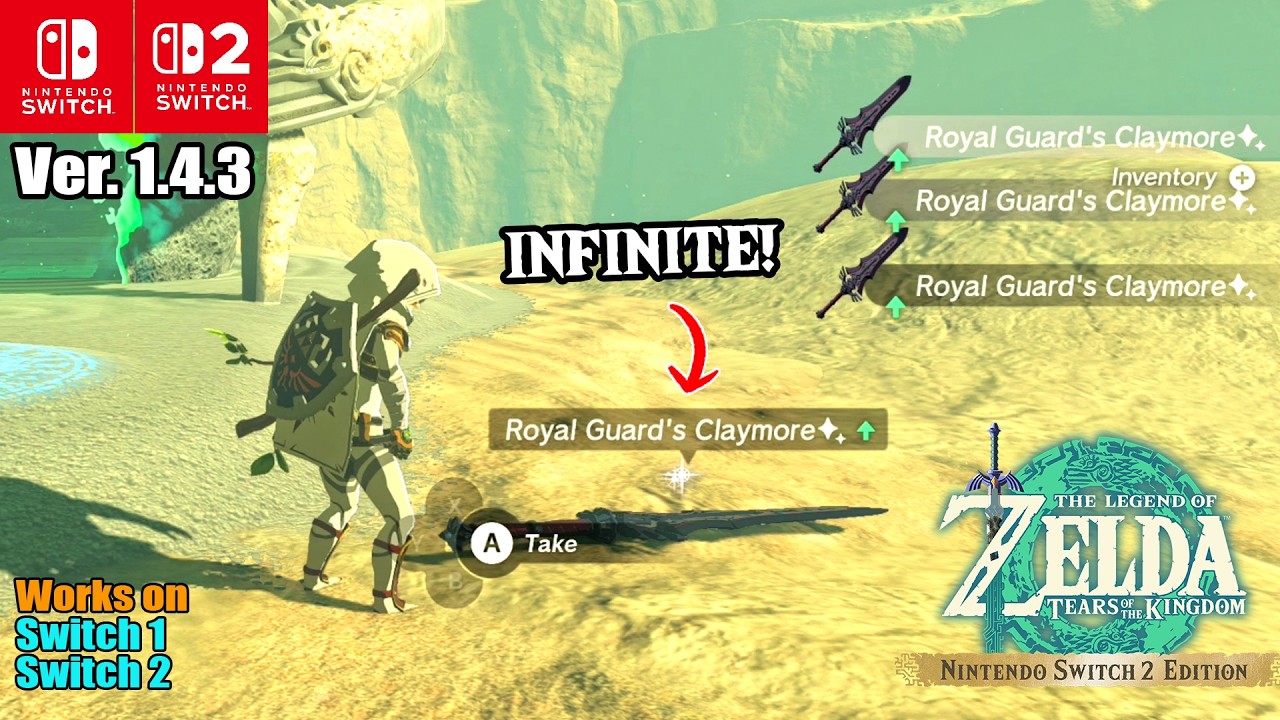 NEW! The FASTEST Weapon/Bow/Shield Duplication Glitch in Version 1.4.3 | Tears of the Kingdom