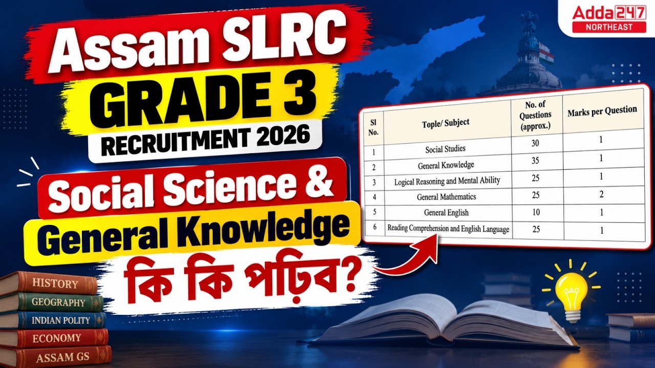 Assam SLRC Grade 3 2026 Syllabus | Social Science & General Knowledge Preparation Strategy