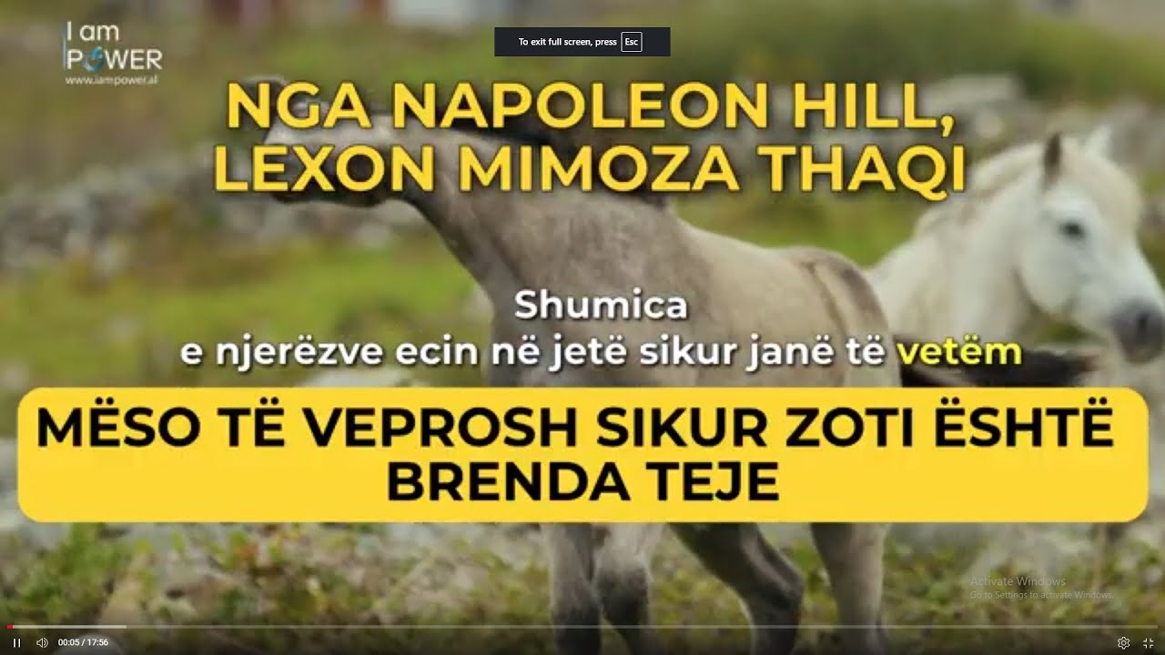 M&euml;so t&euml; veprosh sikur Zoti &euml;sht&euml; brenda teje Napoleon Hill-Lexon Mimoza Thaqi