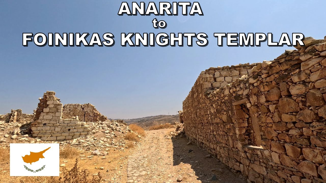 DRIVING from ANARITA VILLAGE to FOINIKAS KNIGHTS TEMPLAR VILLAGE in CYPRUS 4K (60fps)