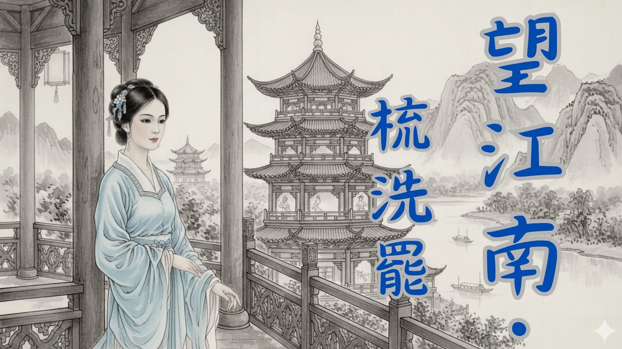 望江南.梳洗罷 媽媽讀溫庭筠