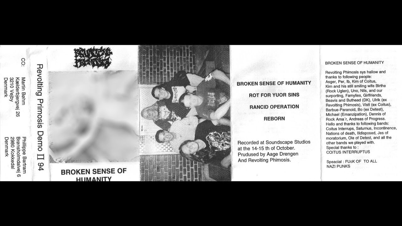 REVOLTING PHIMOSIS (Denmark) - Broken Sense Of Humanity Demo 1994 [FULL DEMO]