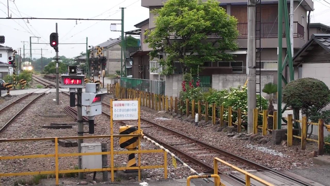 上信電鉄　構内踏切