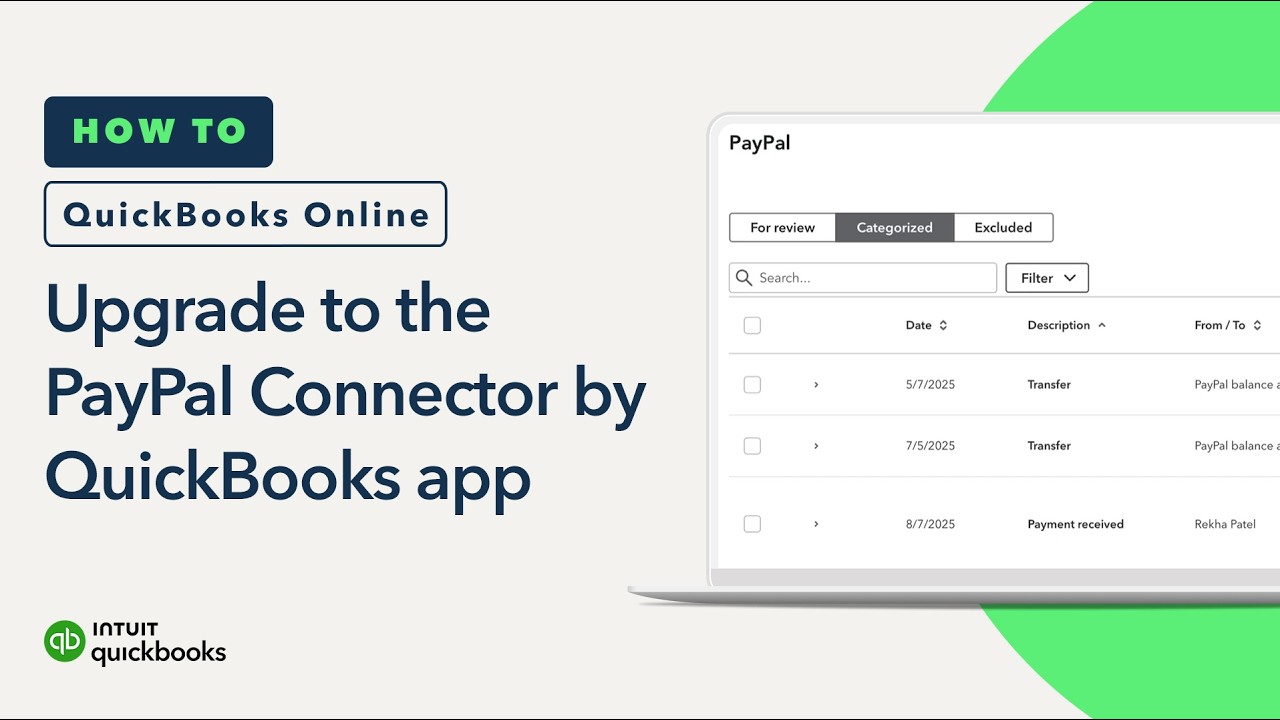 How to upgrade to the PayPal Connector by QuickBooks app