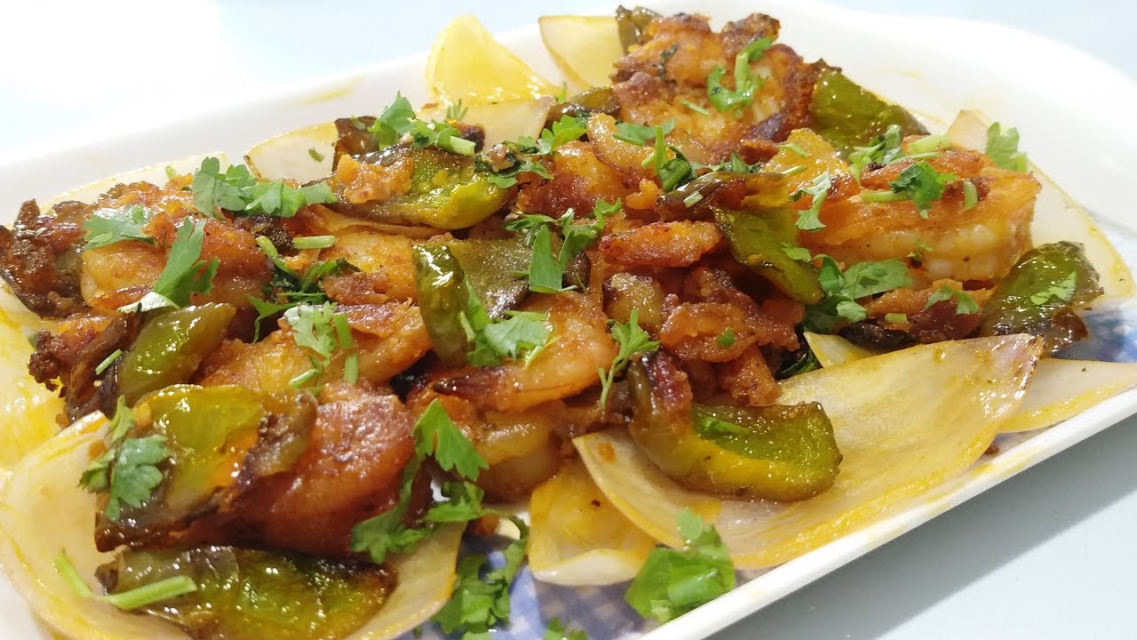 Prawns Fry recipe | Prawns Chili Garlic fry | Hunger Hangover